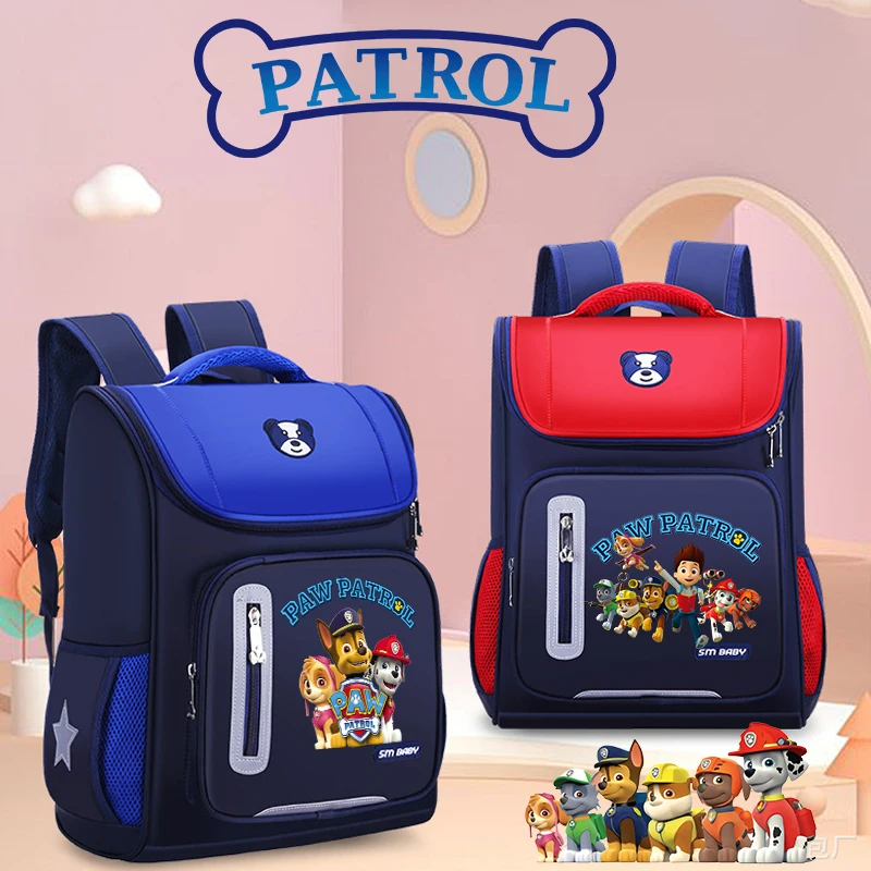 School Backpack Teen - กระเป๋านักเรียนพาวพาโทรลอะนิเมะมาร์แชล รับบี้ผู้หญิงผู้ชายกระเป๋าเป้สะพายหลังวัยรุ่นพิมพ์ลายกระเป๋าเป้สะพายหลังนักเรียนความจุขนาดใหญ่กระเป๋าหนังสือกระเป๋าเป้สะพายหลัง