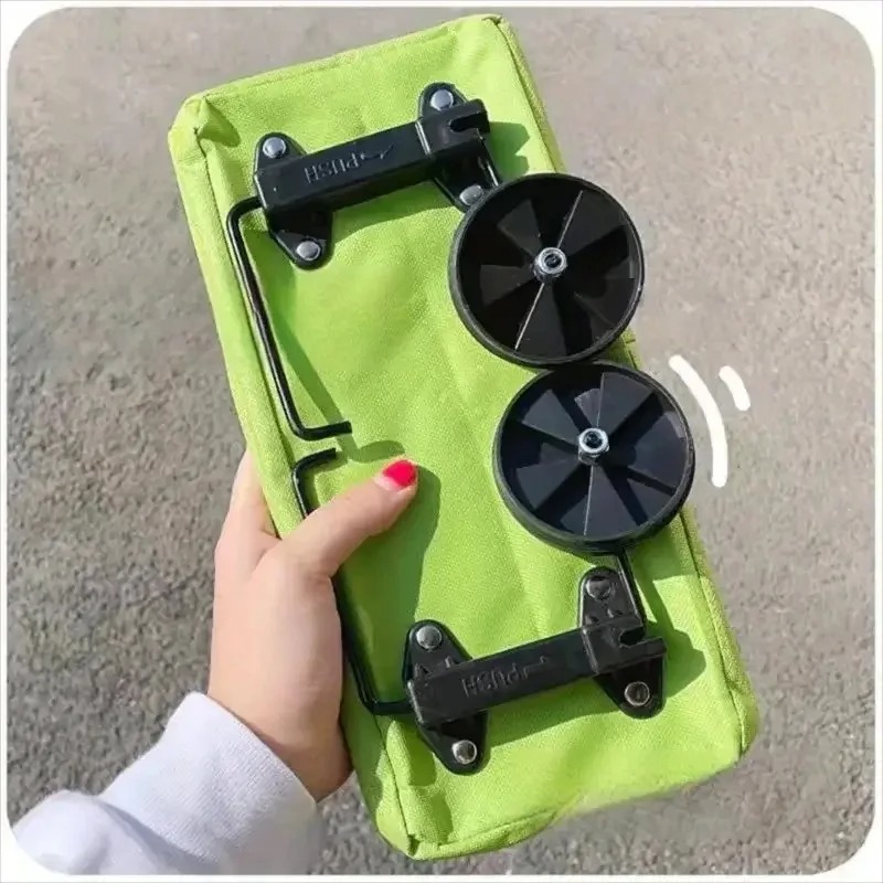 Foldable Backpack Small - รถเข็นช็อปปิ้งพับได้แบบพกพาพร้อมล้อ | รถเข็นแบบกระเป๋าเป้สะพายหลังน้ำหนักเบาสำหรับใช้ในบ้าน