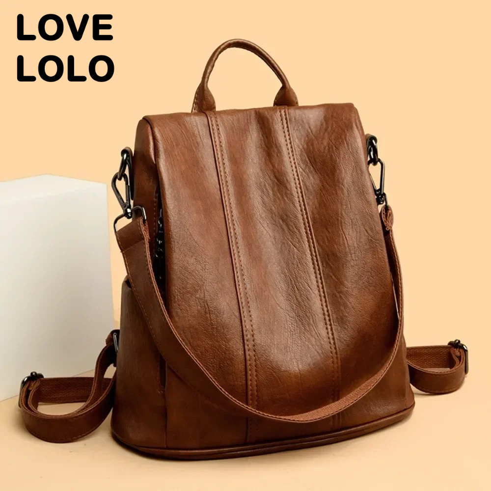 Travel Backpack Anti Theft - ใหม่กระเป๋าเป้สะพายหลังแล็ปท็อปป้องกันการโจรกรรมสำหรับผู้หญิงคุณภาพสูงหนังนุ่มกระเป๋าวินเทจกระเป๋านักเรียน 14.9L กระเป๋าเดินทางความจุขนาดใหญ่กระเป๋าหนังสือ