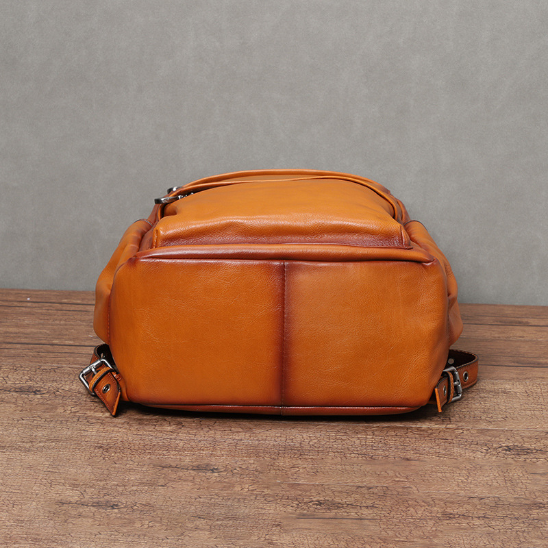 YETTIES กระเป๋าเป้หนังแท้สำหรั - Leather Backpack Vintage บทวิจารณ์และราคา
