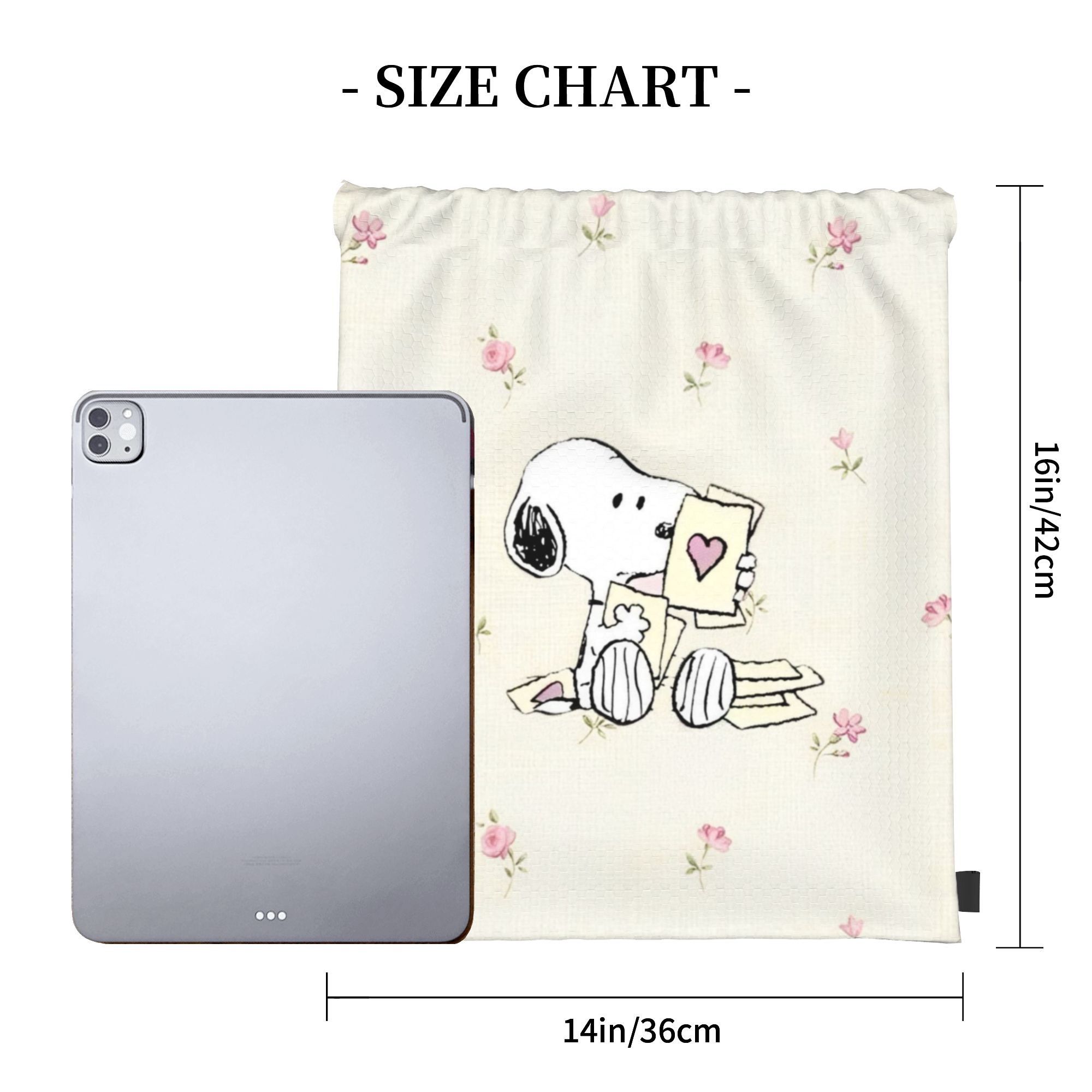 S-Snoopys Loving Gesture Backp - Drawstring Gym Bag บทวิจารณ์และราคา