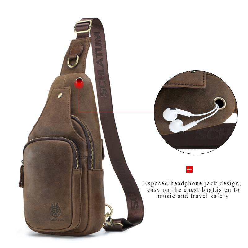 SCHLATUM 100% ของแท้กระเป๋าหนั - Leather Backpack Vintage บทวิจารณ์และราคา
