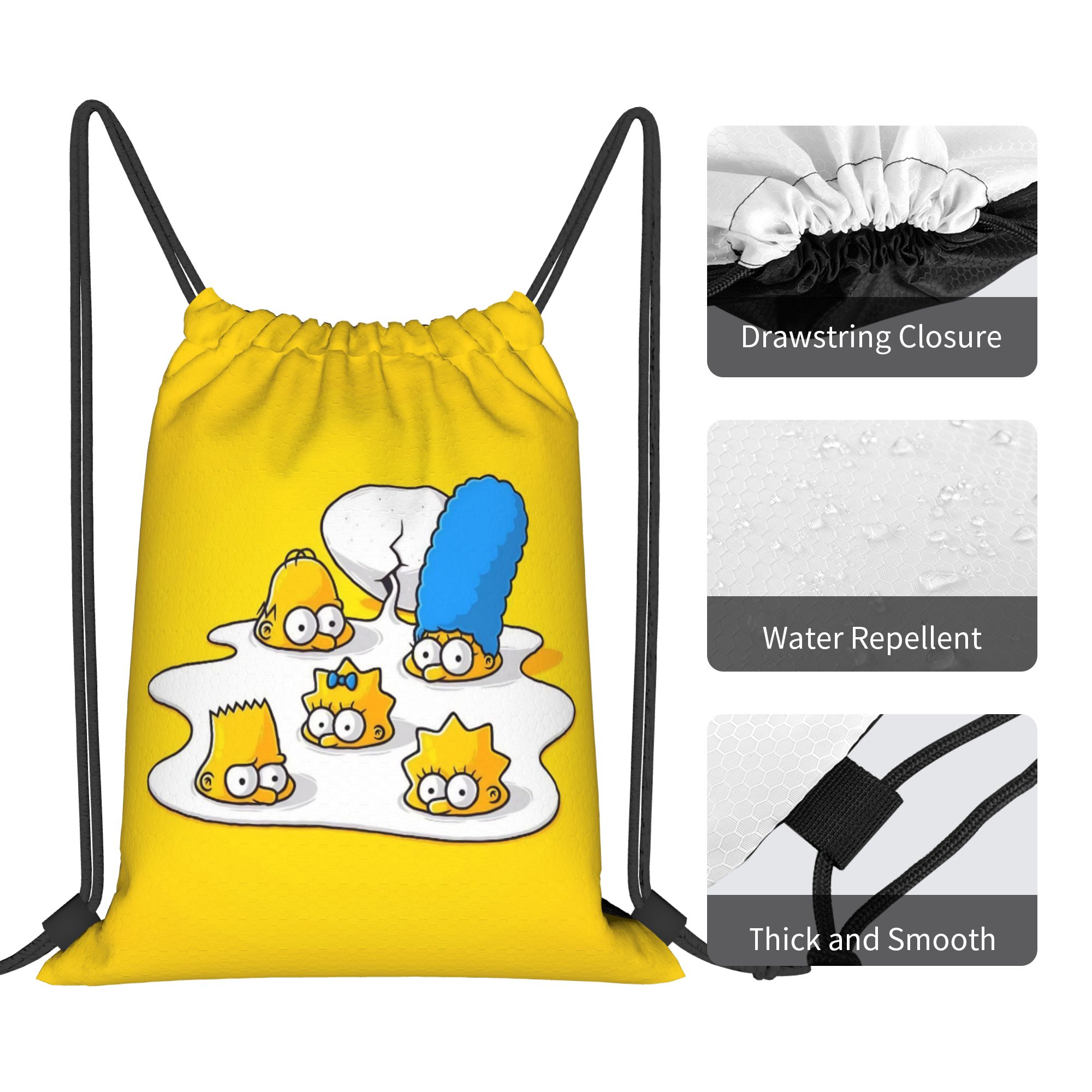กระเป๋าเป้เชือกรูดลายการ์ตูนซิ - Drawstring Gym Bag บทวิจารณ์และราคา