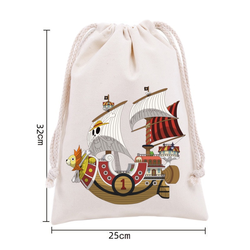 อะนิเมะวันพีชกระเป๋าเป้สะพายหล - Drawstring Gym Bag บทวิจารณ์และราคา